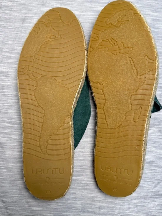 Ubuntu Life Suede Espadrille Mule — Slate Blue | Size 10W - Picture 5 of 5